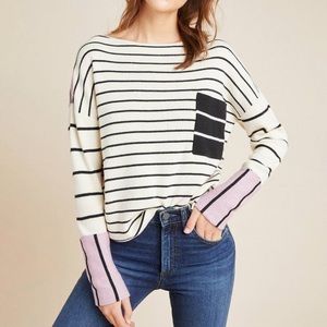 NWT Anthropologie Faye Striped Sweater (SZ XL)